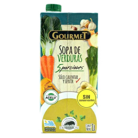 SOPA GOURMET 1L VERDURAS SOPA GOURMET 1L VERDURAS