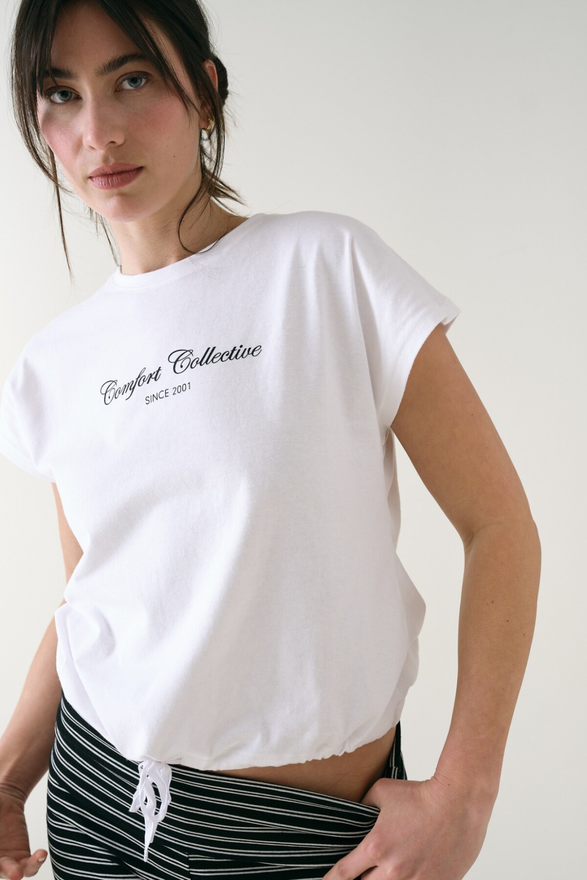 Remera Manga Dolman Algodón Blanco