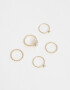 Sets Anillos Strass Crystal Sets De Anillos Con Strass Crystal - Dorado