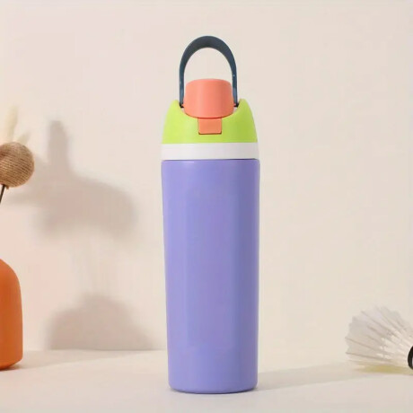 Botella térmica 600ml con manija Violeta