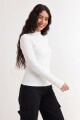 Remera m/l media polera BLANCO
