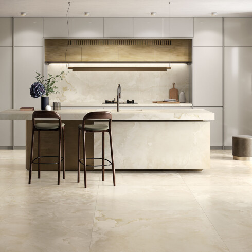 PORCELANATO PARA PISO Y PARED DE 60X120 MATE MARMOLADO RECTIFICADO LINEA ZEUS FREIJO Y VAINILLA