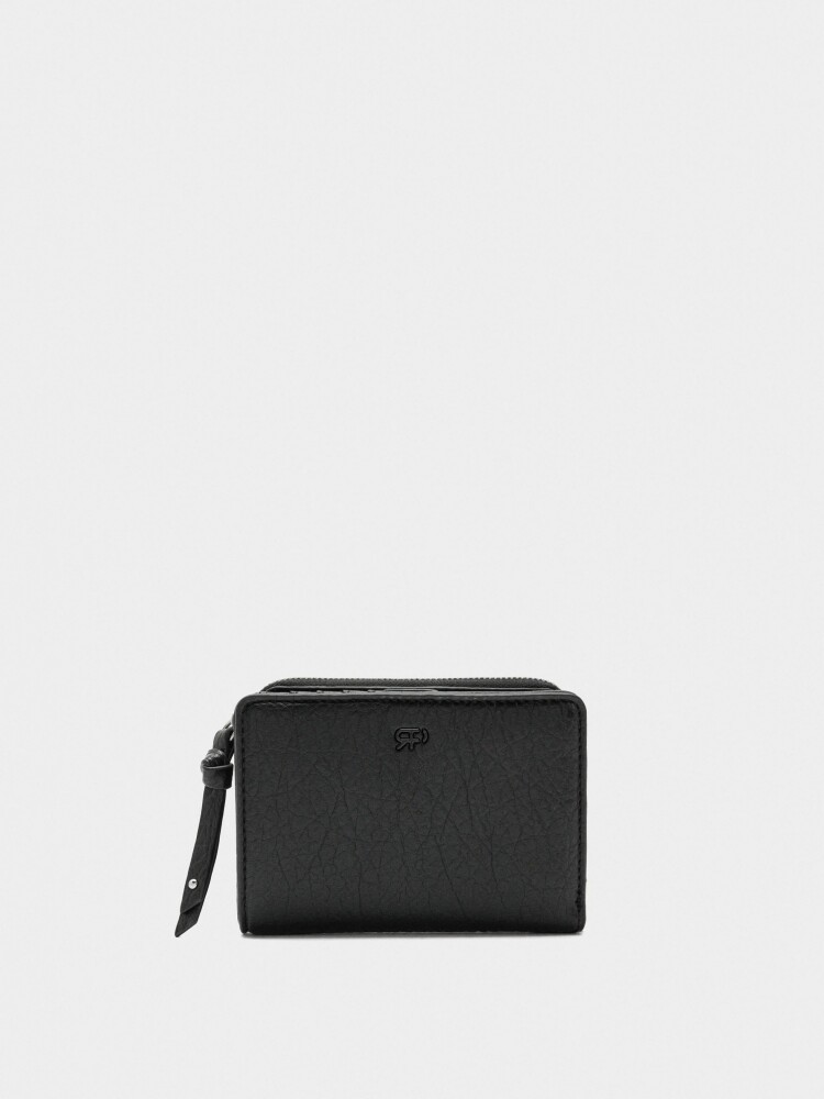 Cartera Efecto Craquelado negro
