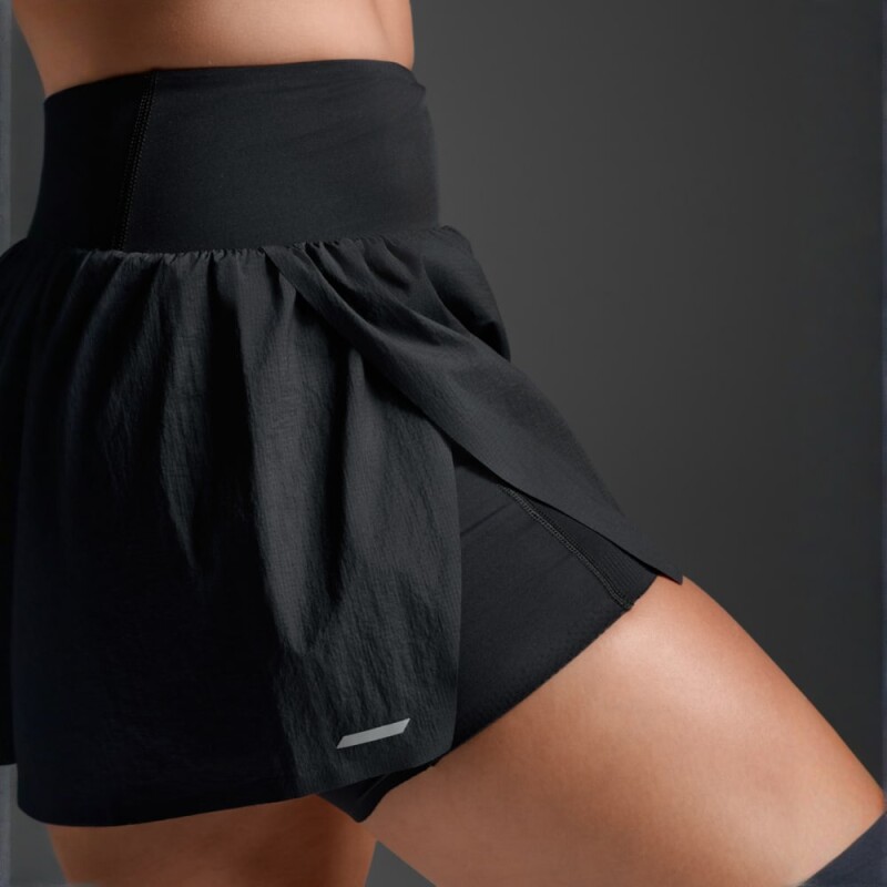 Short Running Aero Hi-Rise2-in-1 3InchShort Mujer Black/silver Reflective