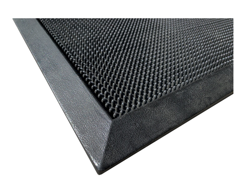 SANITIZER RUBBER MAT FELPUDO PEDILUVIO SANITIZER RUBBER MAT 81X61CM SM816116 BLACK