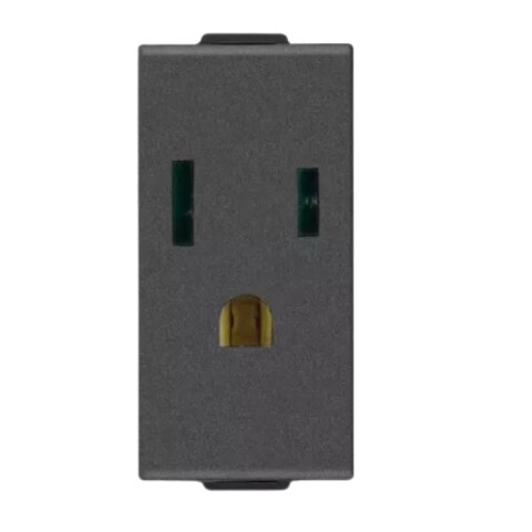 MODULO TOMA POLARIZADA 2x15A + T NEGRO NEVE UP MODULO TOMA POLARIZADA 2x15A + T NEGRO NEVE UP