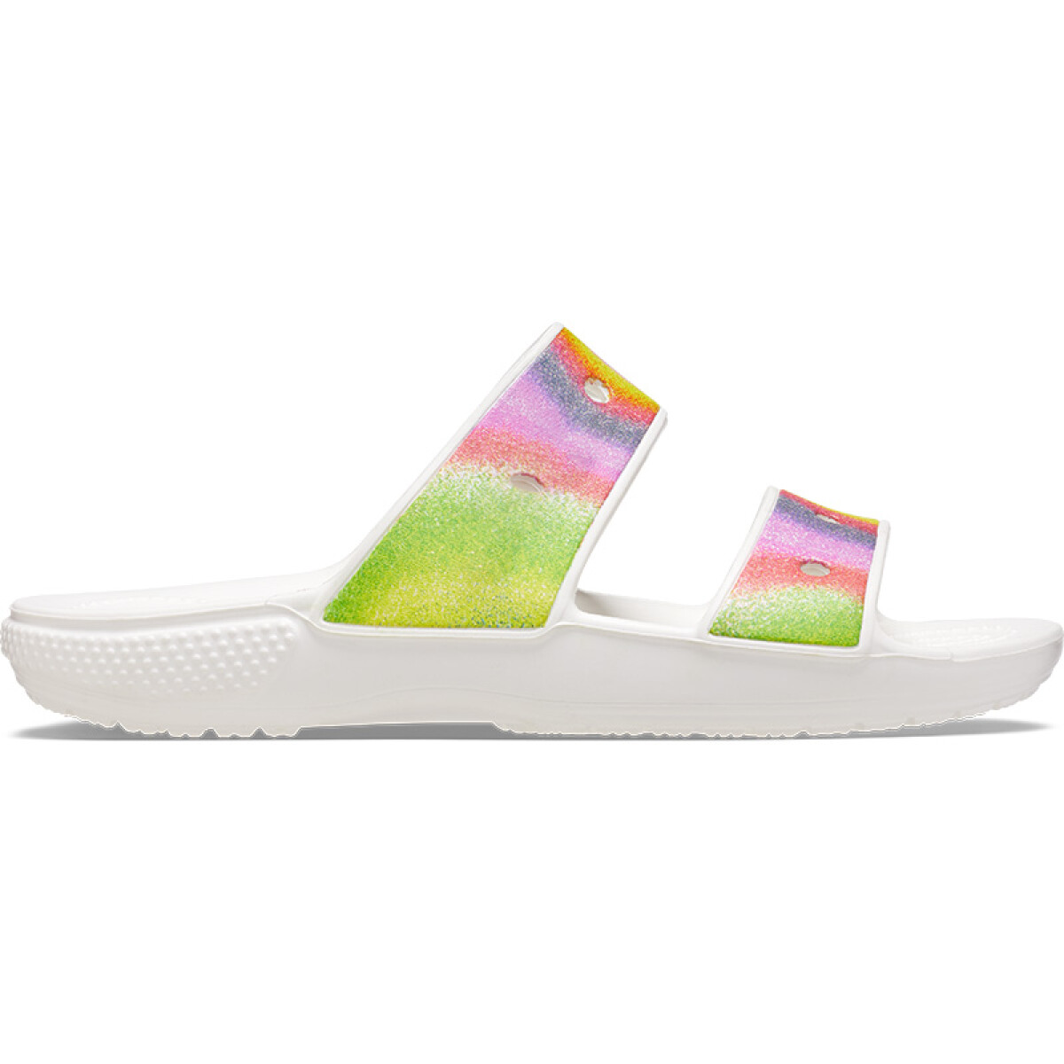 Sandalias Crocs Classic Spray Dye - Blanco 