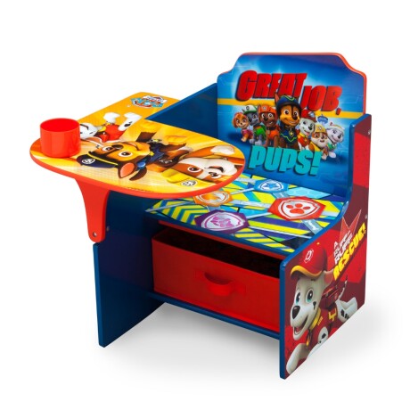 Escritorio infantil con almacenamiento Paw Patrol ROJO