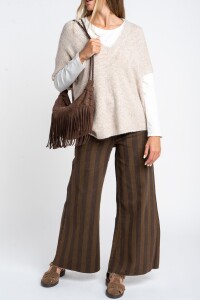 Chaleco Escote En V Mocha