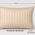 Juego De Sabanas Queen Diseño De Hotel 400 Hilos Premium Beige