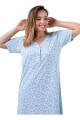 Camisón M/Corta Clásico Camisón M/Corta Clásico Cielo