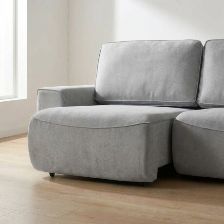 Sofá Adan (Retráctil) - Tela Microfibra - 2 módulos 12073 (Greige)