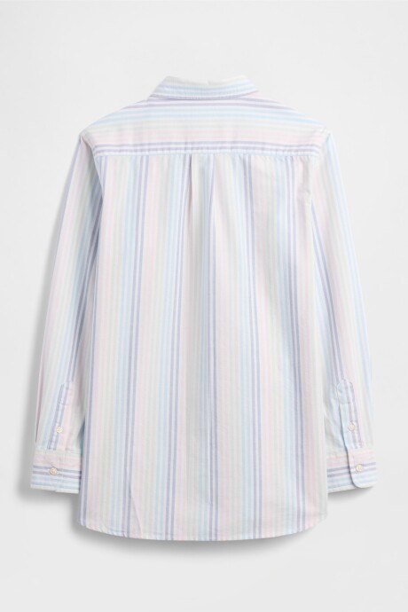 Camisa Oxford Niño New Off White Stripe