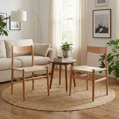 Silla de Comedor Madera Natural Beige Portugal Origen