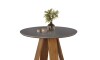 Mesa redonda celeste - Milan Gris