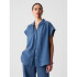 SS SHIRT - MED FALMOUTH DENIM LIGHT WASH INDIGO 118