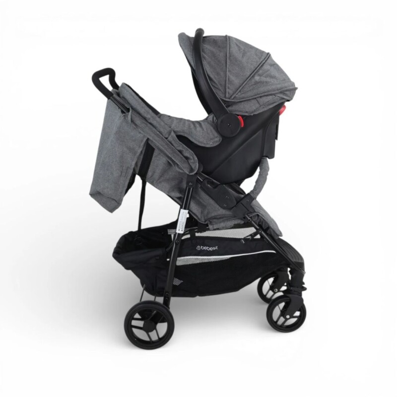 Coche Travel System ELORA TS + Baby Silla Bebesit Gris Coche Travel System ELORA TS + Baby Silla Bebesit Gris