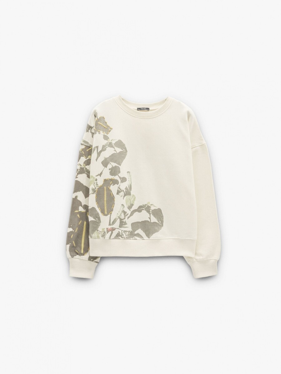 Sudadera Estampada 100% Algodón verde
