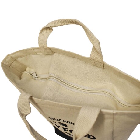 Lunchera Bolso Térmico Conservador Comidas Bebidas con Asas Natural