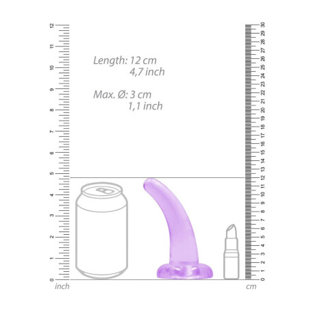 Dildo cristal transparente RealRock 11,5 cm Dildo cristal transparente RealRock 11,5 cm