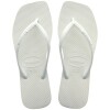 Ojotas Havaianas Slim Square Blanco