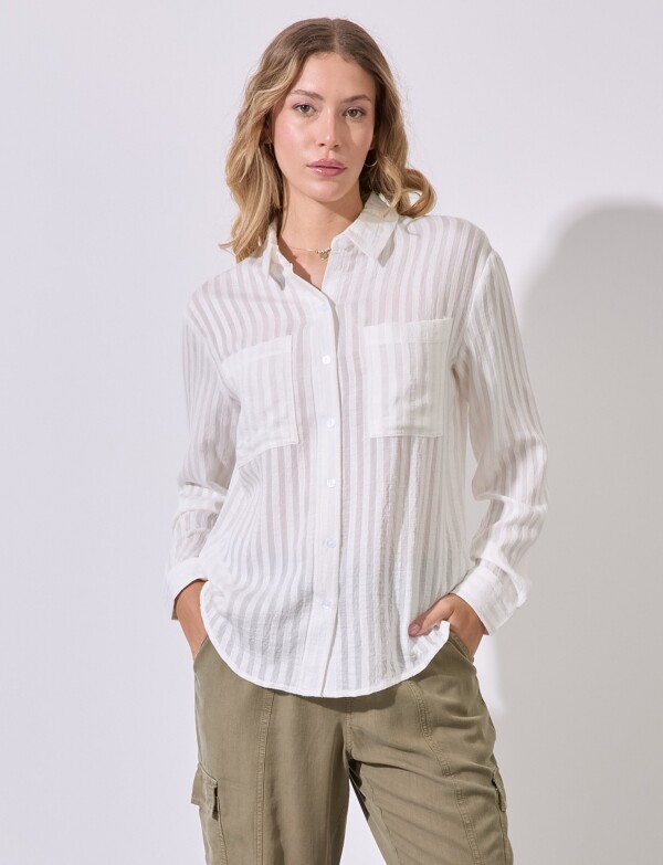 Camisa Lineas CRUDO