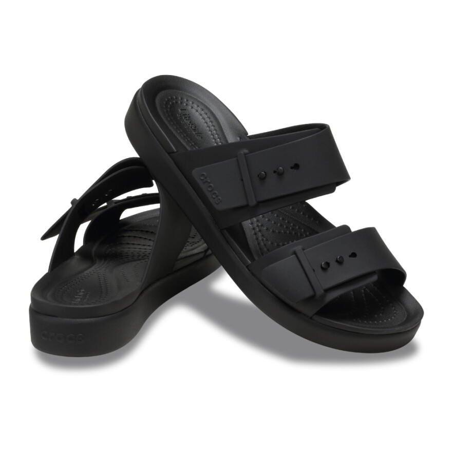 Sandalias Crocs Brooklyn Buckle Low - Mujer Black