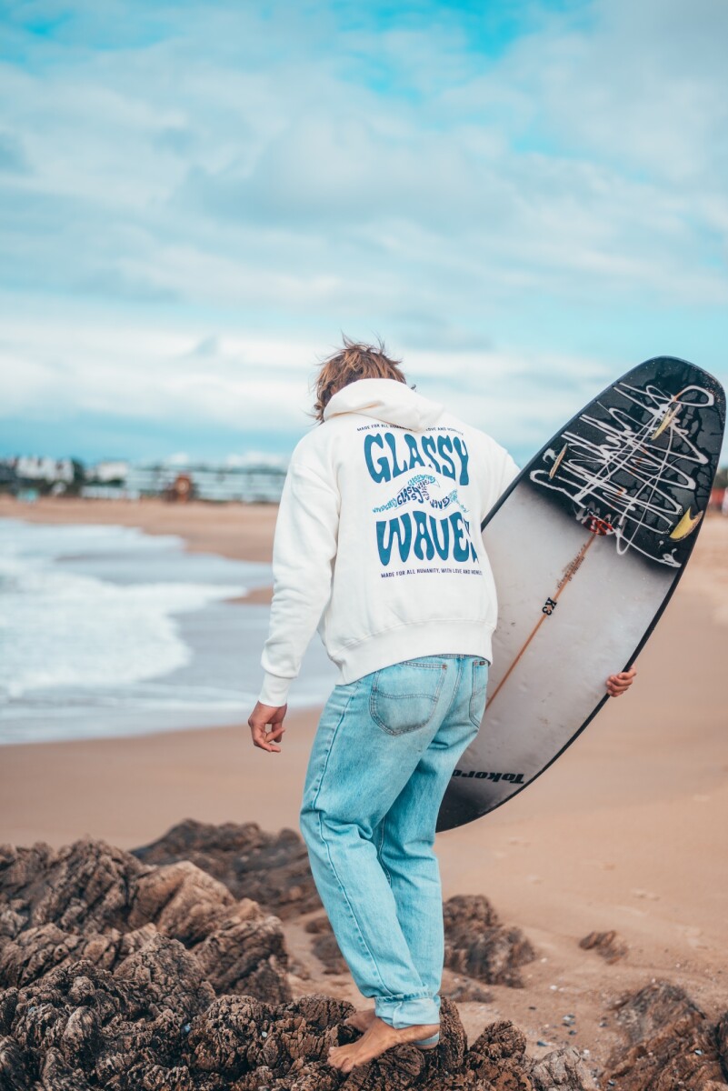 Hoodie Ocean Over Fit / Natural 
