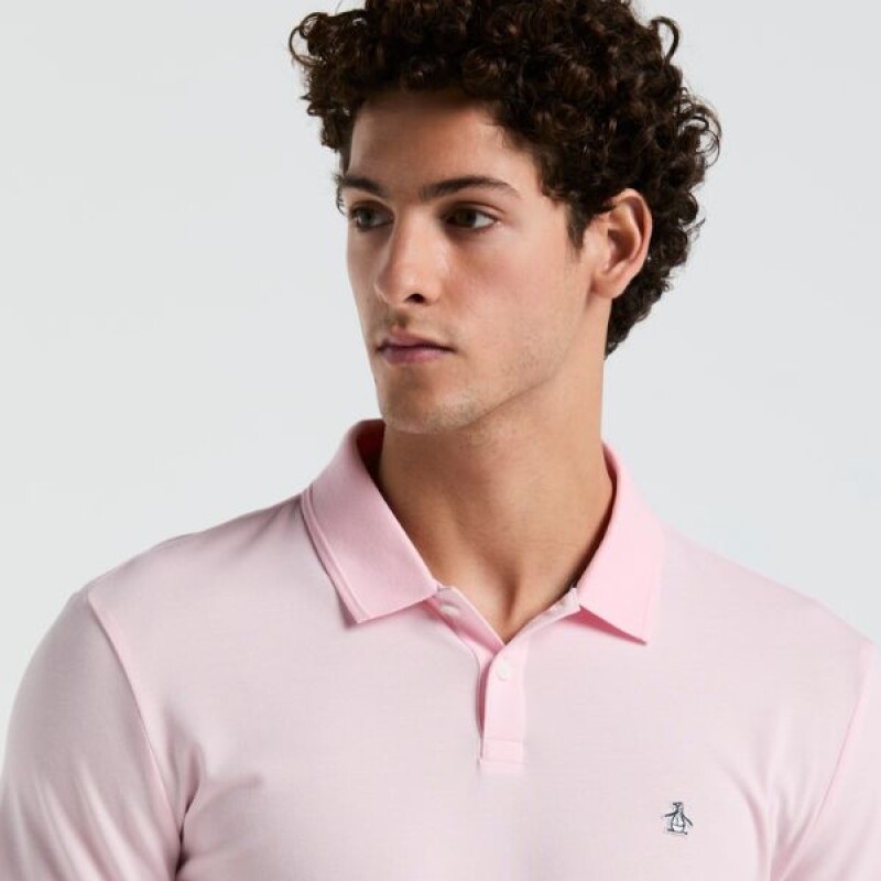 Polo Daddy Org Intrlck Sticker Penguin Rosado