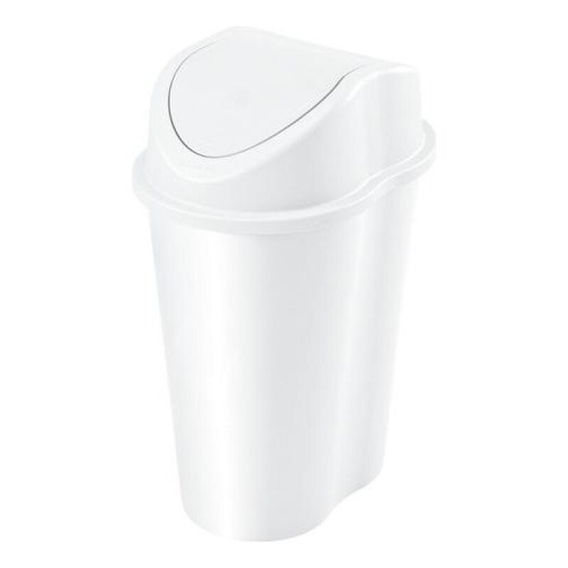 Papelera Rimax Style con tapa vaivén 25 Litros Blanco Blanco
