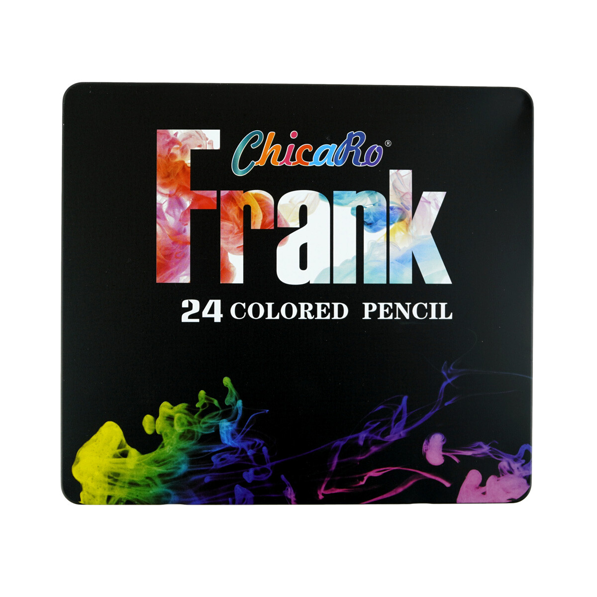 LAPICES DE COLORES X24 LARGO TRIANGULAR LATA METAL 