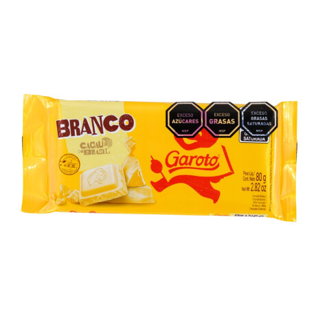 TABLETA GAROTO CHOCOLATE 80G BLANCO TABLETA GAROTO CHOCOLATE 80G BLANCO