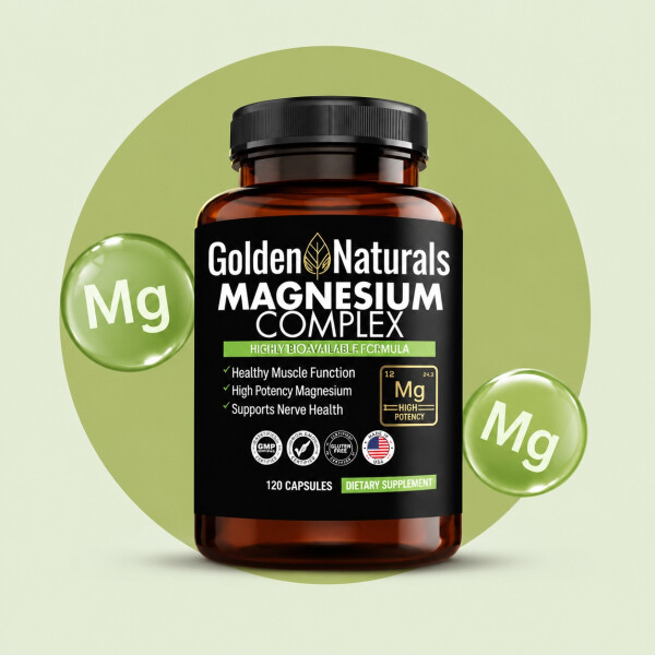 Magnesium Complex | 100 Cápsulas Golden Naturals Magnesium Complex | 100 Cápsulas Golden Naturals