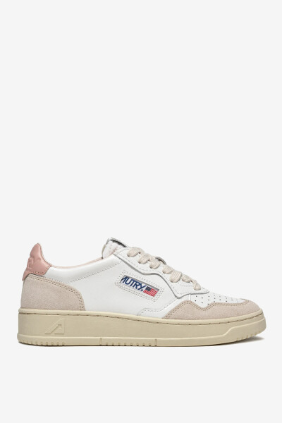 MEDALIST LOW WOM LEAT/SUEDE WH Blanco