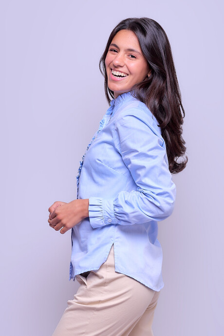 Camisa Clara Celeste