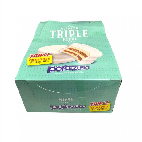 Alfajor Portezuelo Triple x 12 Nieve