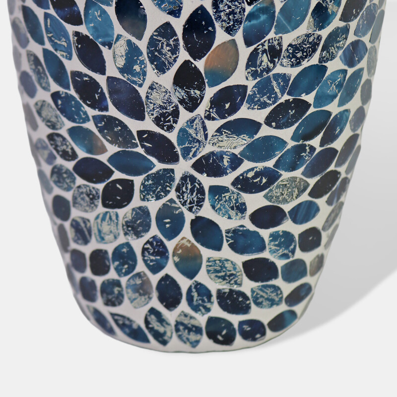 BASE VIDRIO AZUL COMB 30CM Unica