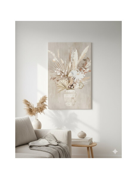 CUADRO CANVAS 40x60cm FLORERO BEIGE 1 CUADRO CANVAS 40x60cm FLORERO BEIGE 1