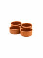 RECIPIENTE BARRO COPETIN SET X 4 TERRACOTA