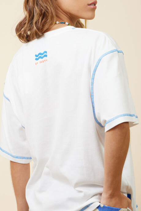 T-SHIRT PARU RUSTY Blanco