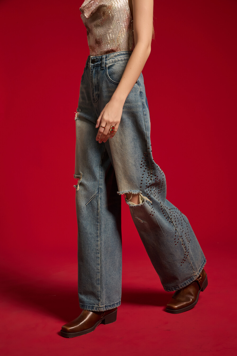 Pantalon Aery Azul Grisaceo