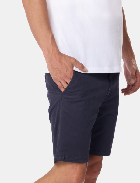 BERMUDA CON CINTURA ELASTIZADA Azul