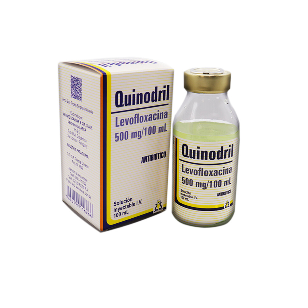QUINODRIL 500 MG. INYECT. X 100 ML. única