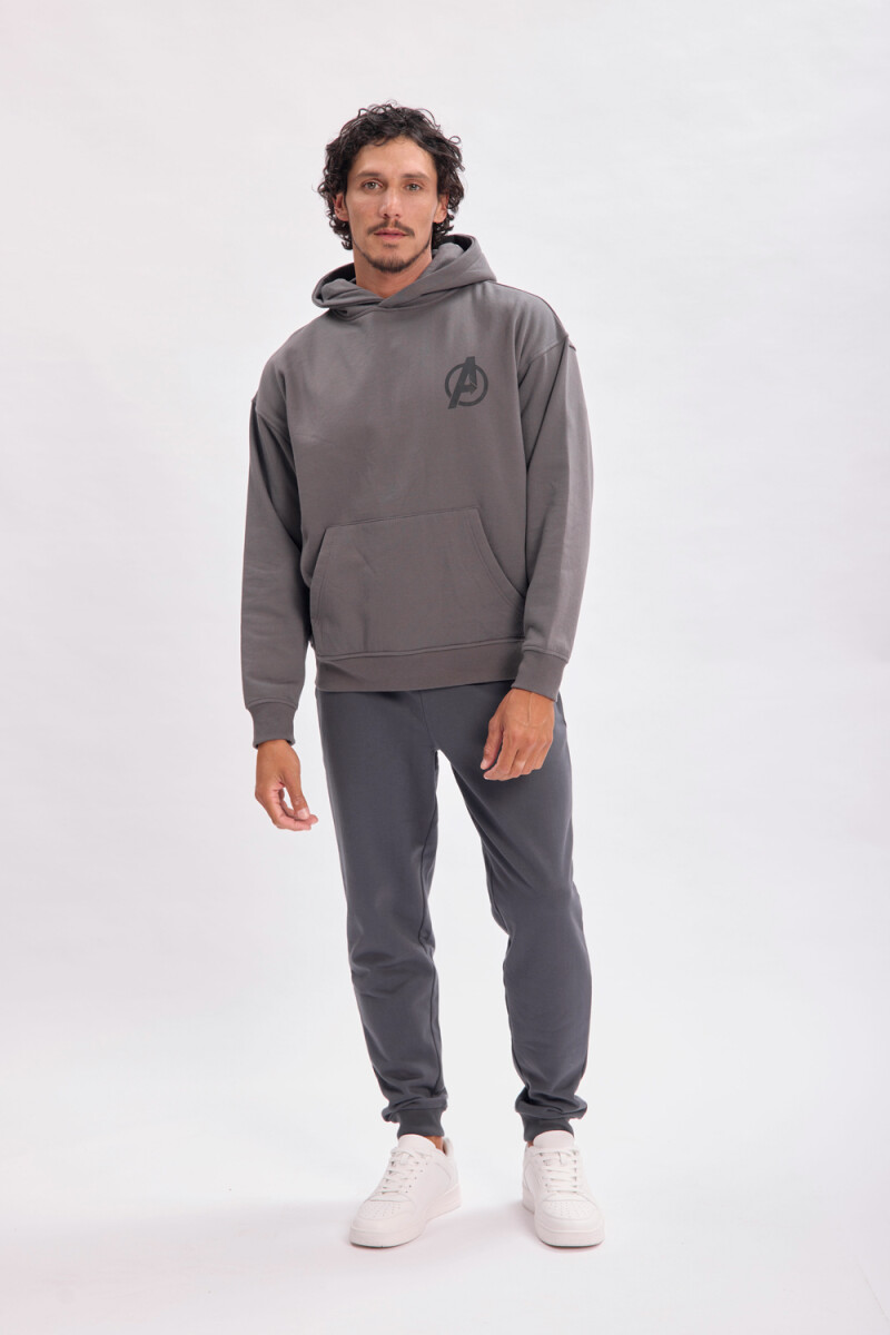 Pantalón deportivo jogger - Basico Gris Oscuro 