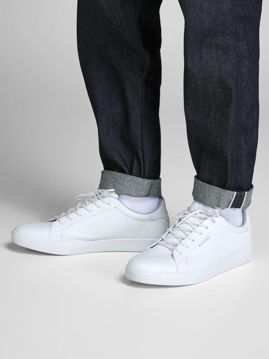 Zapatilla Trent Efecto Piel - Bright White 