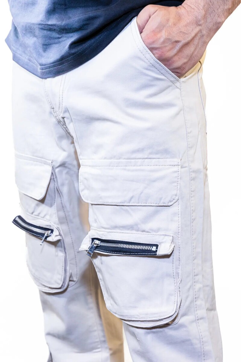 Cargo gabardina Crudo