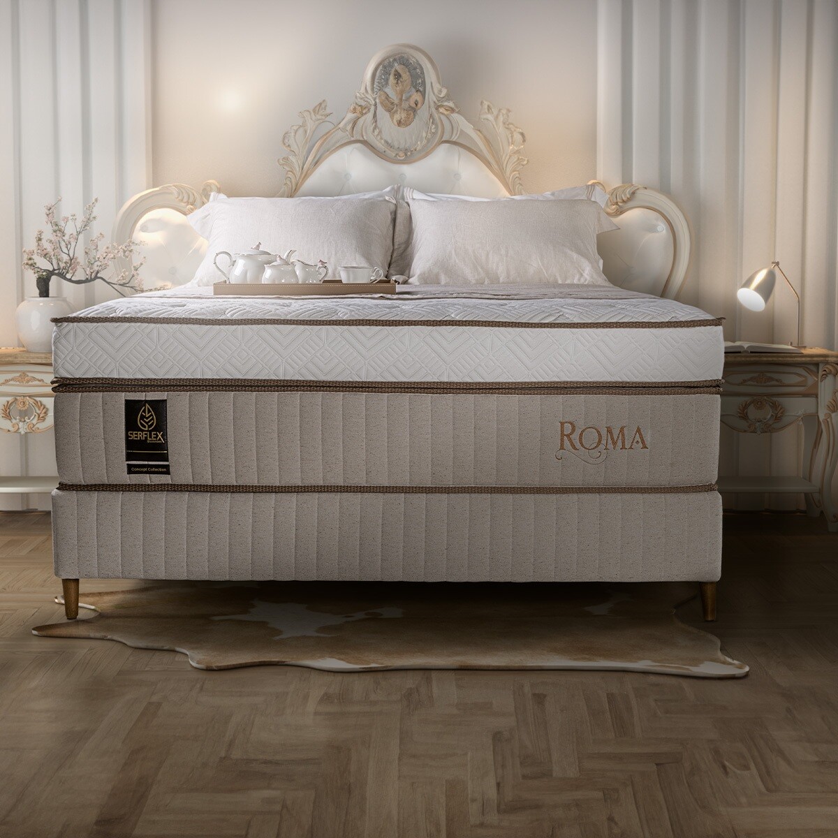 Conjunto sommier Roma 1.93x2.03 (King) 