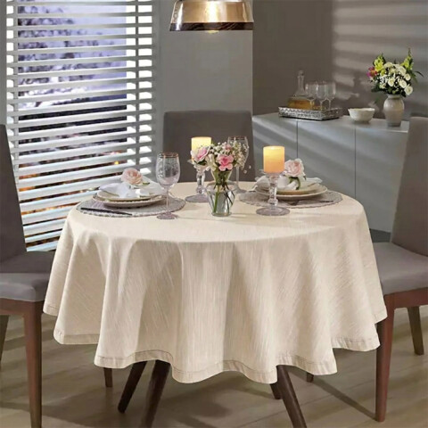 Mantel Dohler Clean Passion Redondo - Varios Colores BEIGE