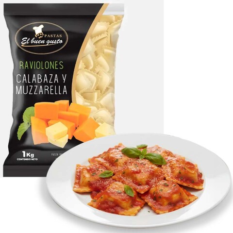 Raviolones de Calabaza y Muzzarella 1kg El Buen Gusto Raviolones de Calabaza y Muzzarella 1kg El Buen Gusto