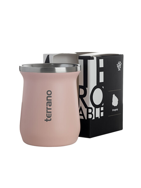 Mate Acero Inox. Camionero Rosado